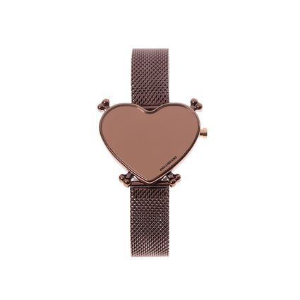 Relógio Digital Feminino Rock In Rio Emo Marrom RE.MT.1404-9502