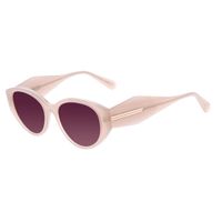 Óculos de Sol Feminino Queen Coroa Real Bege OC.CL.3779-2323-3