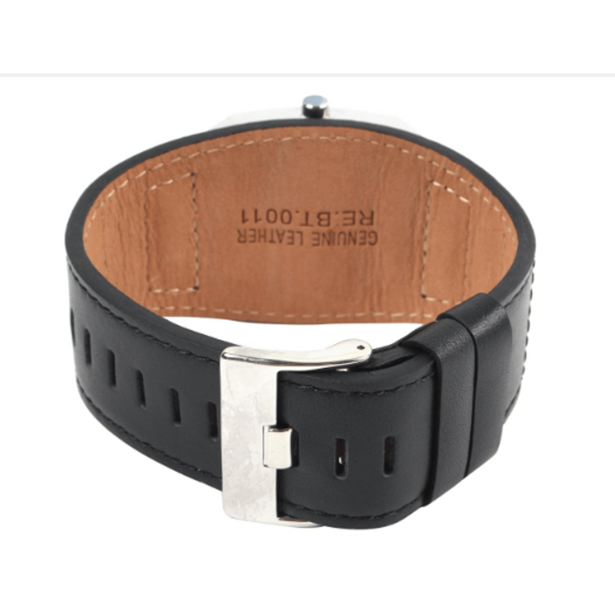 Montre connectée YONIS Montre Connectée Élégante Noir Cuir Support