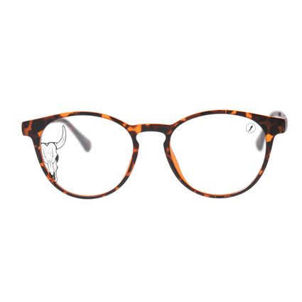 Armacao-Para-Oculos-de-Grau-Unissex-Western-Redondo-Ferradura-Ouro-Velho-LV.IJ.0278-0667.7