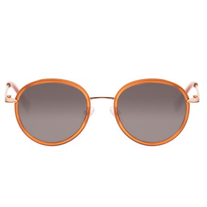 Oculos-de-Sol-Unissex-Western-Redondo-Flap-Dourado-OC.CL.3831-1521.1