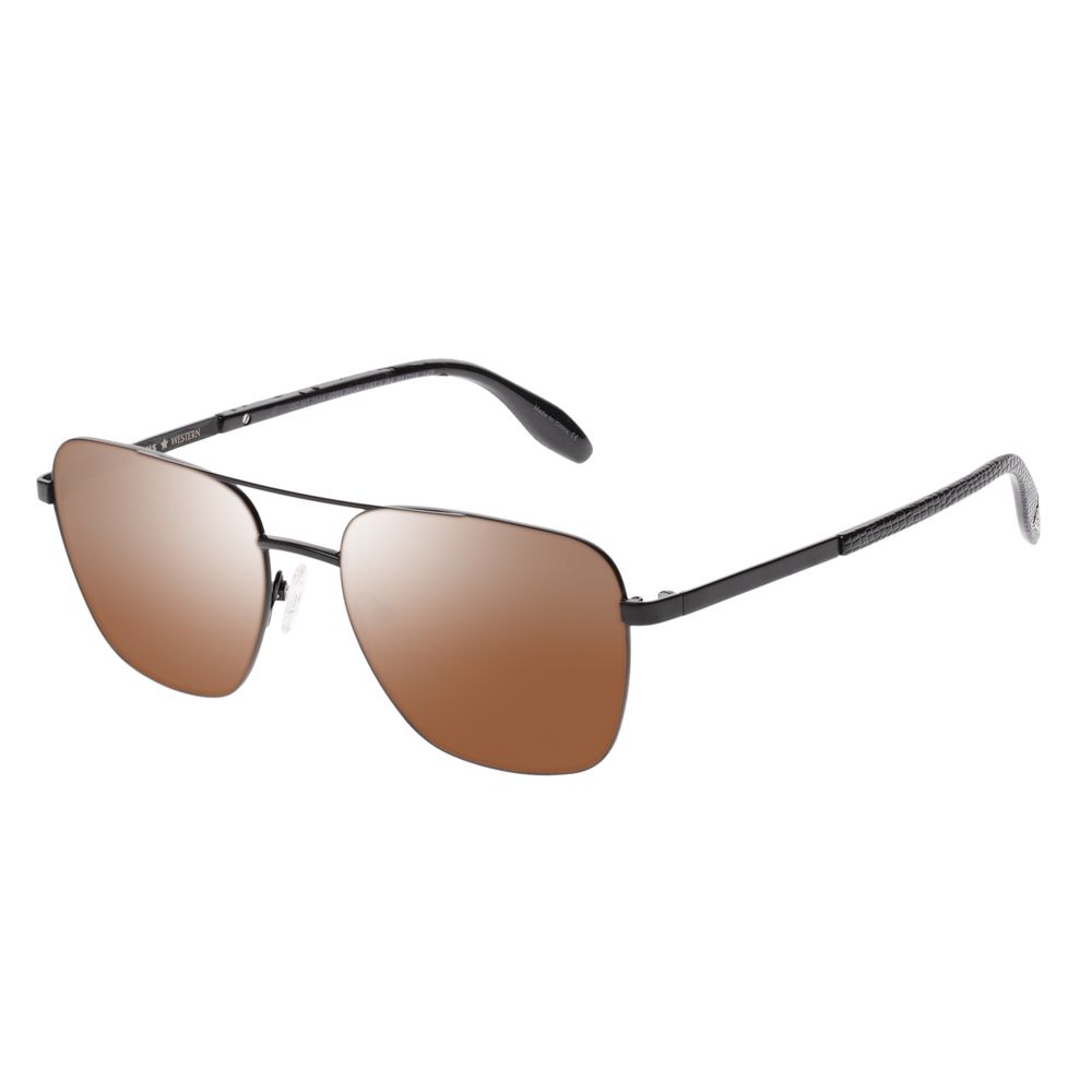 Oculos-de-Sol-Masculino-Western-Executivo-Texturizado-Marrom-OC.MT.3544-0201