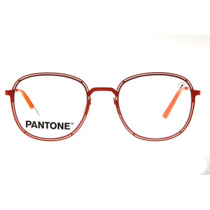 Armacao-Para-Oculos-de-Grau-Unissex-Pantone-Metal-Slim-Laranja-LV.MT.0581-1111.1