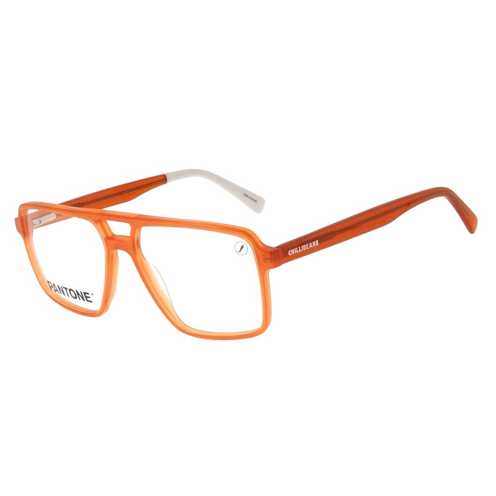 Armacao-Para-Oculos-de-Grau-Masculino-Pantone-Aviador-Laranja-LV.AC.0763-1111