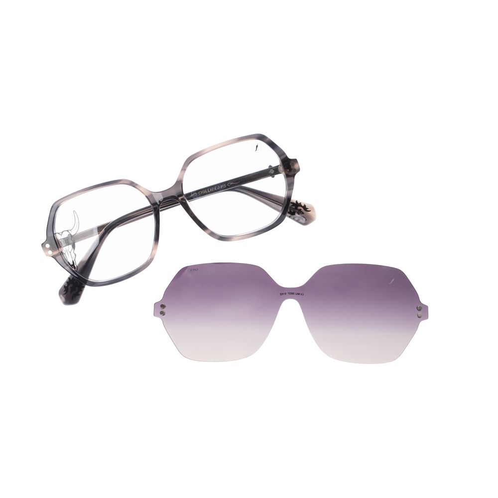 Armacao-Para-Oculos-de-Grau-Feminino-Western-Quadrado-Wild-Soul-Polarizado-Marrom-LV.MU.0837-0102
