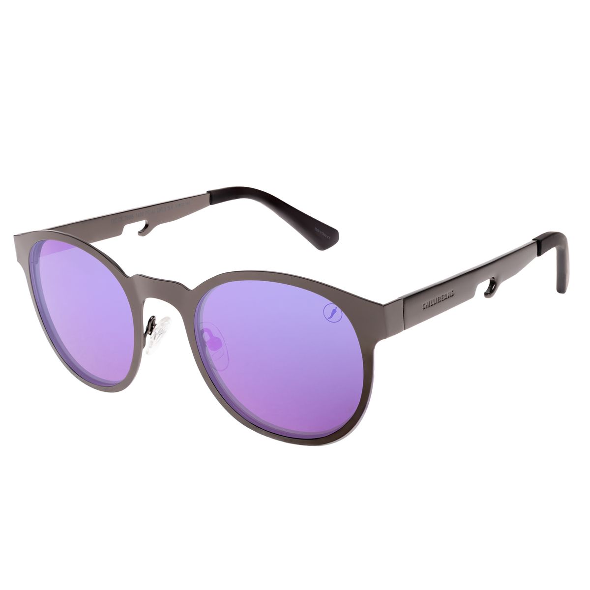 Óculos De Sol Unissex Itaipava Redondo Clássico Abridor Ônix Chilli Beans