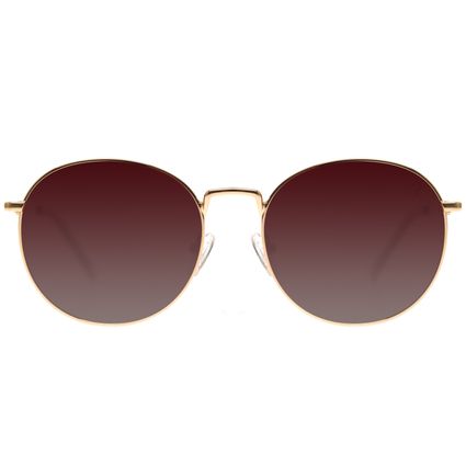 Óculos de Sol Feminino Chilli Beans Redondo Polarizado Metal Dourado OC.MT.3332-5721.8