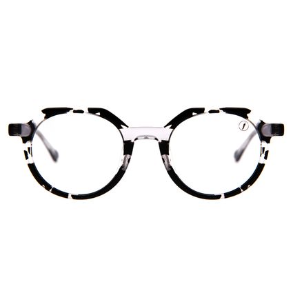 Armacao-Para-Oculos-de-Grau-Unissex-Premium-Redondo-Facetado-Cinza-LV.AC.0903-0104