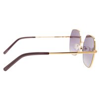 Óculos de Sol Feminino Chilli Beans Metal Hexagonal Dourado OC.MT.3594-2021.11
