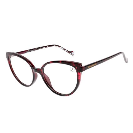 armação para óculos de grau feminino teen disney minnie mouse cat vermelho tartaruga LV.IJ.0284.0606