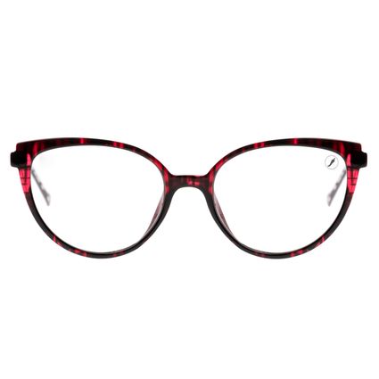 armação para óculos de grau feminino teen disney minnie mouse cat vermelho tartaruga LV.IJ.0284.0606