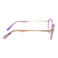 LV.MT.0649-2121.AArmação Para Óculos De Grau Feminino Street Sports Flap Redondo Dourado9