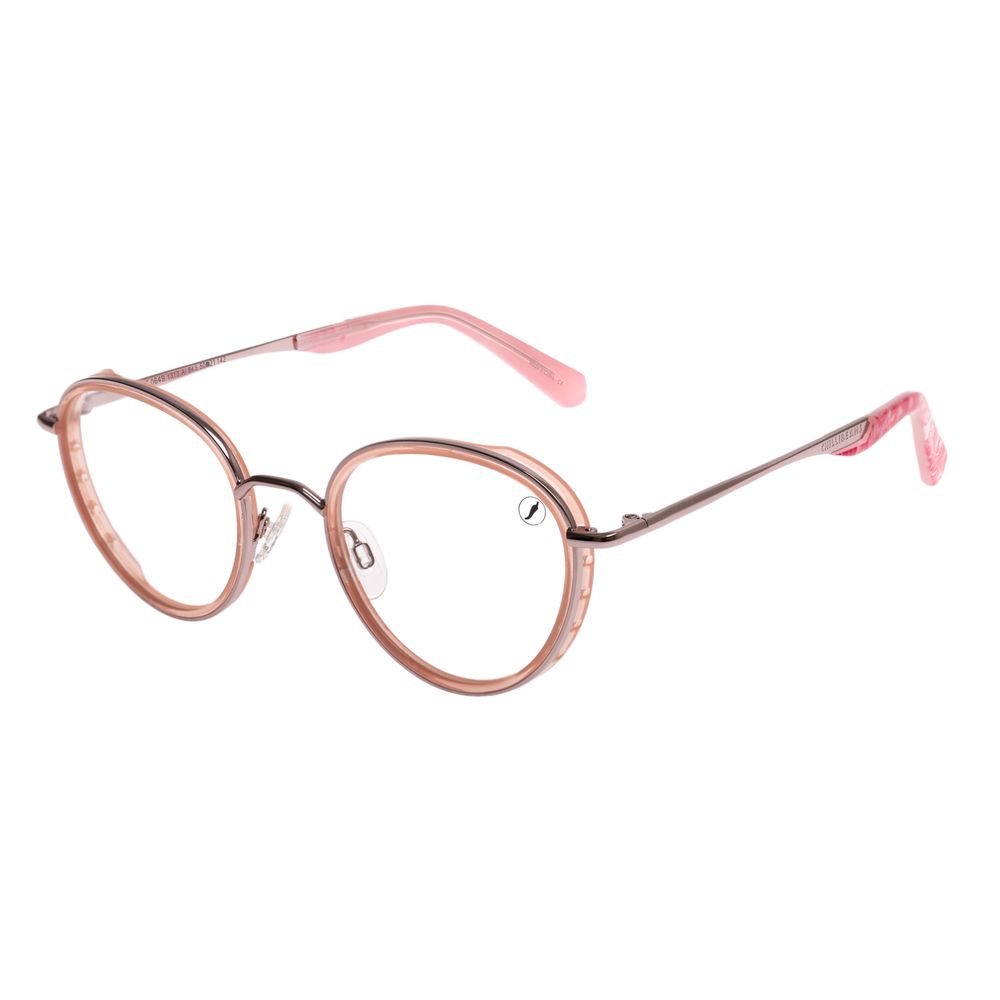 Armação Para Óculos De Grau Feminino Street Sports Flap Redondo Rosé