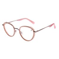 Armação Para Óculos De Grau Feminino Street Sports Flap Redondo Rosé