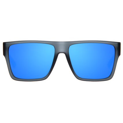óculos de sol unissex chilli beans essential quadrado cinza azul oc.cl.3259.0804