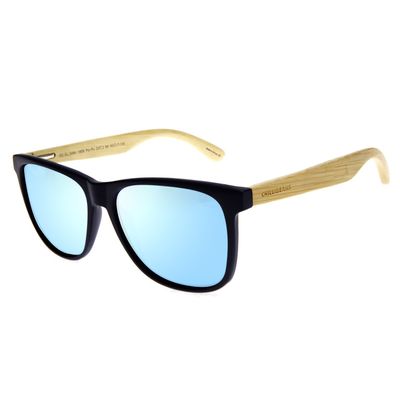 Óculos De Sol Masculino Chilli Beans Clássicos Bamboo Polarizado Azul Preto