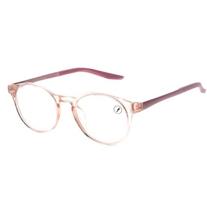 Armação Para Óculos de Grau Infantil Feminino Chilli Beans Duo Colors Redondo Rosa LV.KD.0018-1313