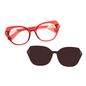 Armação Para Óculos de Grau Feminino Rolling Stones Corrente Multi Polarizado Vermelho LV-MU-0955-2016_300kb