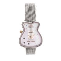 Relógio Analógico Feminino Time to Rock 2 Guitarra Glitter Prata RE.MT.1554-8107