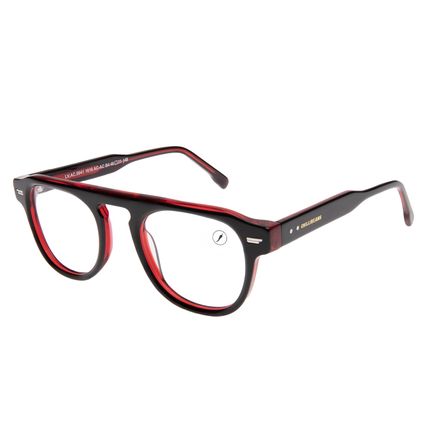 Armação Para Óculos de Grau Masculino Chilli Beans Redondo Vermelho LV.AC.0941-1616