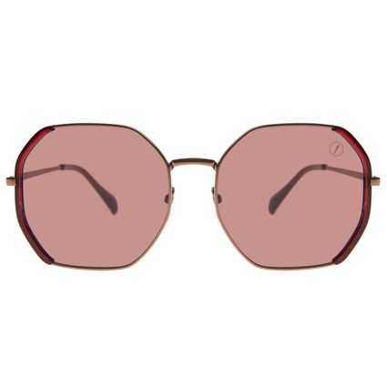 Óculos de Sol Feminino Chilli Beans Hexagonal Metal Vinho OC.CL.3993-1717.1
