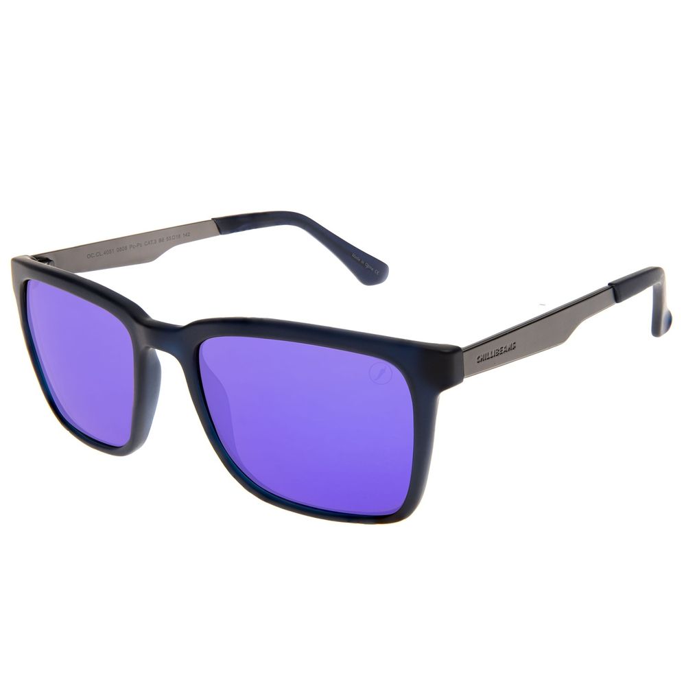 Óculos de Sol Masculino Chilli Beans Quadrado Casual Poli Azul OC.CL.4051-0808
