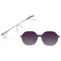 Armação Para Óculos de Grau Feminino Ótica Chilli Beans Multi Redondo Polarizado Verde LV.MU.0833-0115