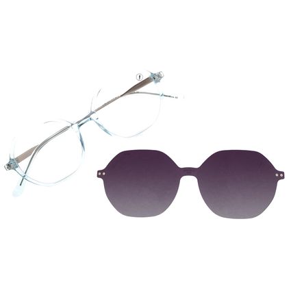 Armação Para Óculos de Grau Feminino Ótica Chilli Beans Multi Redondo Polarizado Verde LV.MU.0833-0115