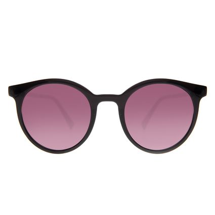 Óculos de Sol Feminino Chilli Beans Redondo Casual Poli Preto OC.CL.3939-1401.1