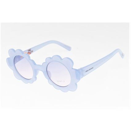 óculos de sol infantil feminino flor lillo & stitch azul oc.kd.0756.1408