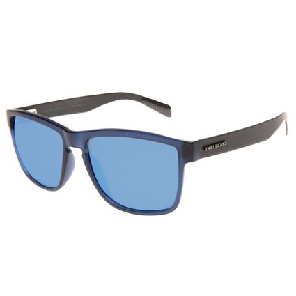 Óculos de Sol Masculino Chilli Beans Linha Essential Polarizado Azul Fosco OC.CL.3984-0831.1