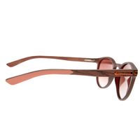 Óculos de Sol Feminino New Retrô Redondo Wood Laranja OC.ES.1402-5711.10