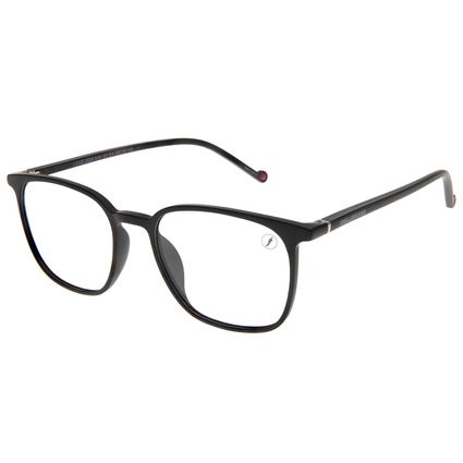 armação para óculos de grau masculino teen chilli beans quadrado preto lv.kd.0024.0101