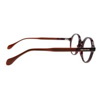 armação para óculos de grau feminino chilli beans redondo mesclado vermelho lv.ac.0808.0637