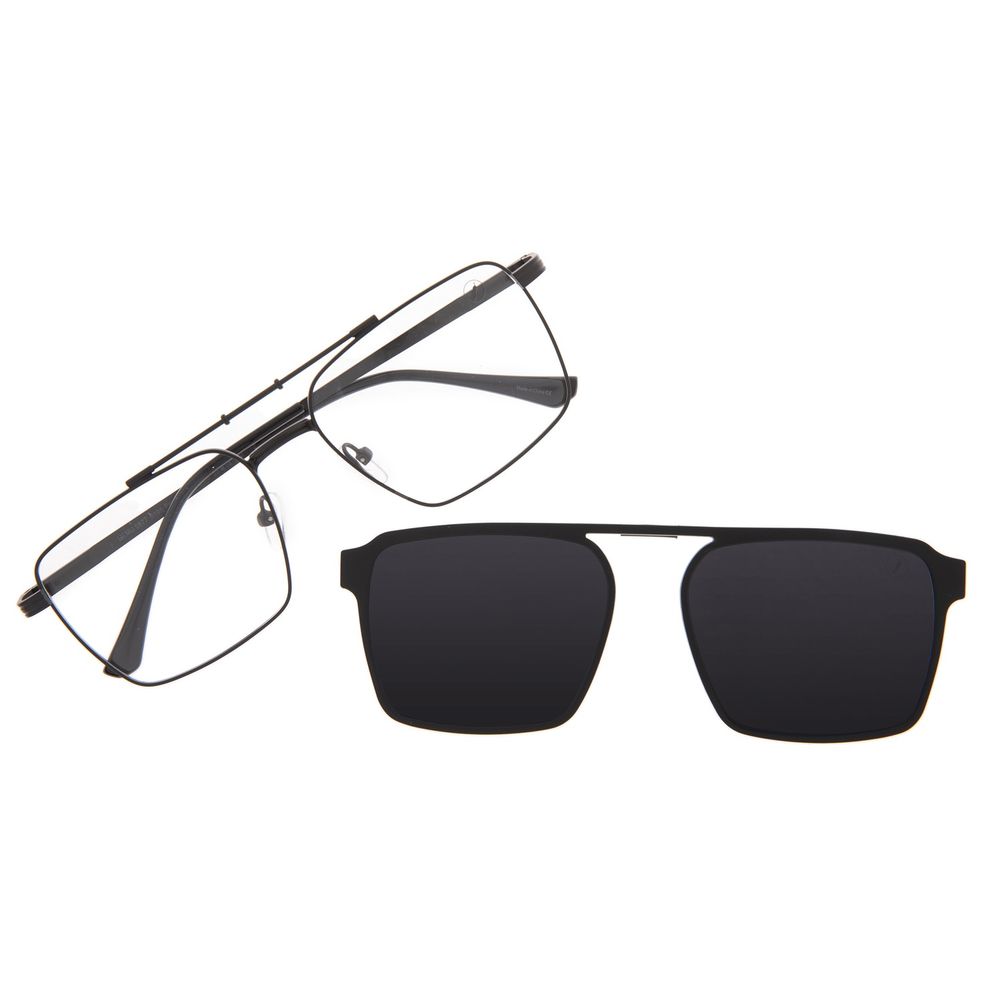 Armação Para Óculos de Grau Masculino Ótica Chilli Beans Multi Polarizado Preto LV.MU.0877-0101