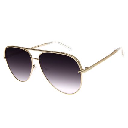 Óculos de Sol Feminino Chilli Hits 2 Simone Mendes Aviador Dourado OC.MT.3569-2021