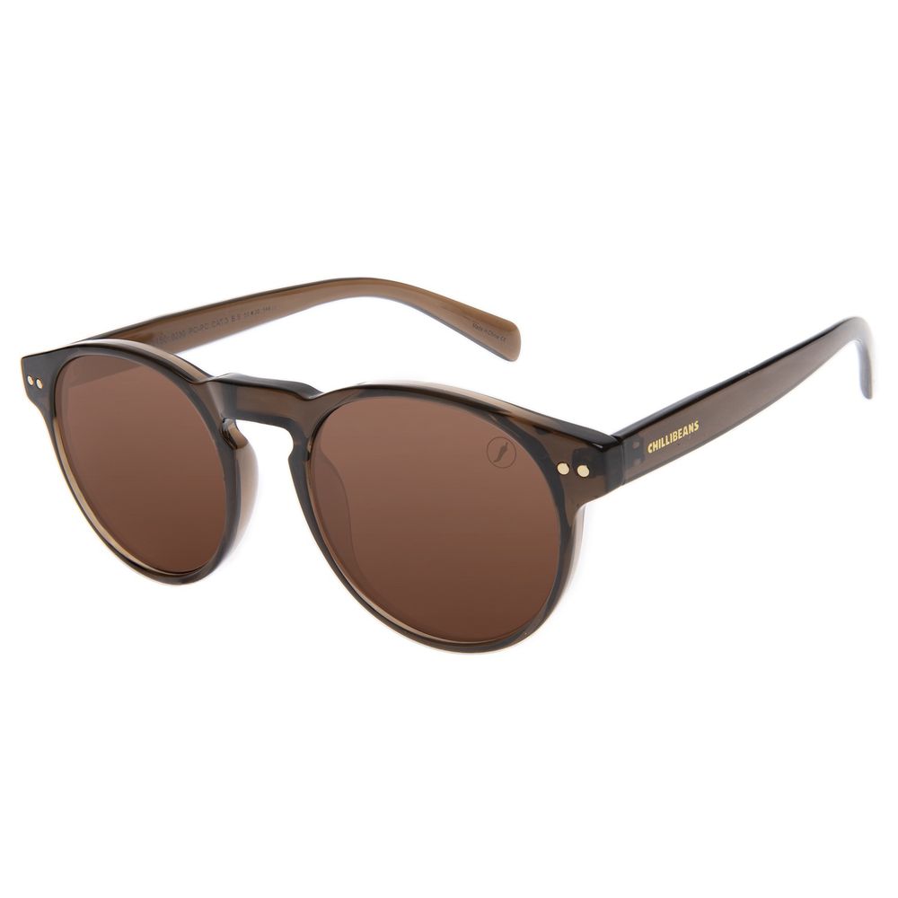 OC.CL.3450-0230-Oculos-de-Sol-Unissex-Chilli-Beans-P1-Redondo-Marrom-Brilho--1-