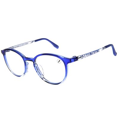 Armação Para Óculos De Grau Unissex Teen The Lion King Redondo Azul