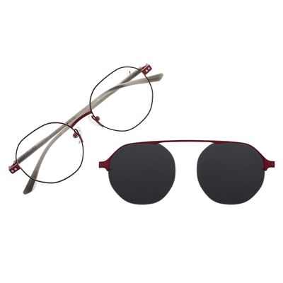 Armação Para Óculos de Grau Masculino Chilli Beans Redondo Multi Polarizado Preto