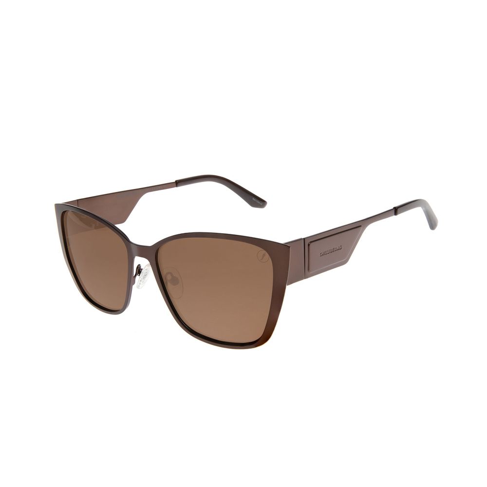 Óculos de Sol Feminino New Tech Quadrado Marrom - OC.MT.3968.0223 M