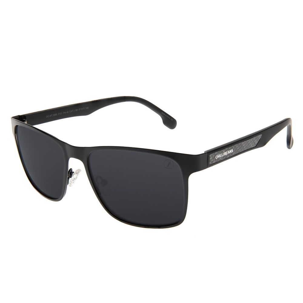 Óculos de Sol Masculino Chilli Beans Quadrado Polarizado Fosco - OC.MT.3898.0131 M