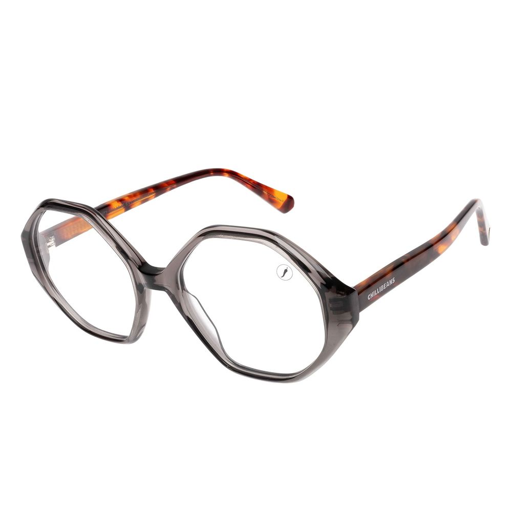 Armação Para Óculos de Grau Feminino Chilli Beans AC Hexagonal Preto - LV.AC.0973.0102