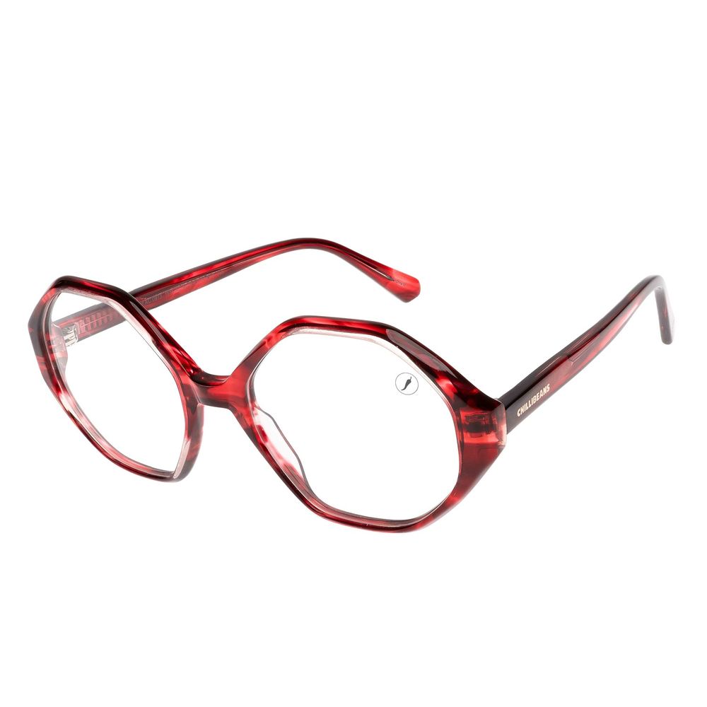 Armação Para Óculos de Grau Feminino Chilli Beans AC Hexagonal Vermelho - LV.AC.0973.1616