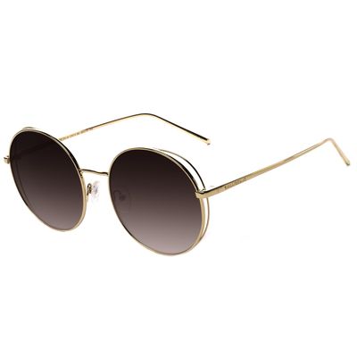 Óculos de Sol Feminino Chilli Beans Redondo Dourado