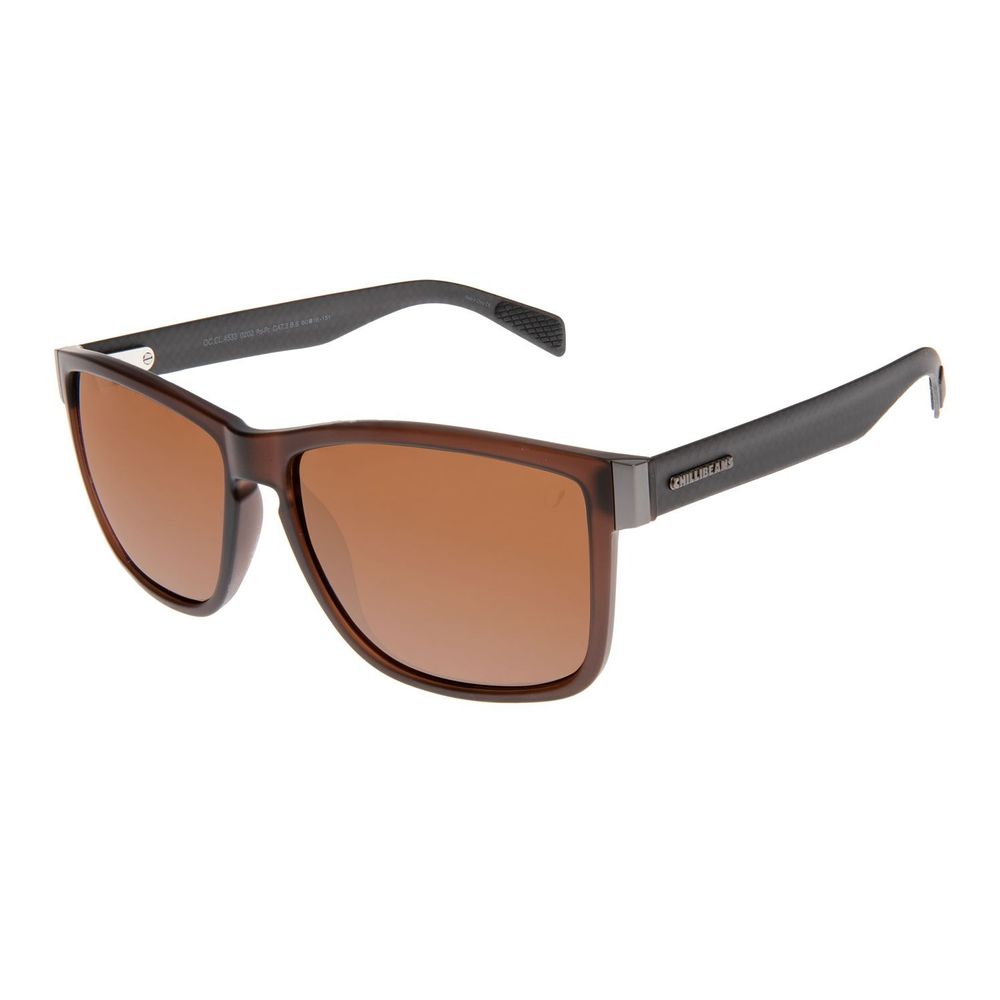 Óculos de Sol Masculino Chilli Beans Linha Clássicos Quadrado Polarizado Marrom - OC.CL.4533.0202 M