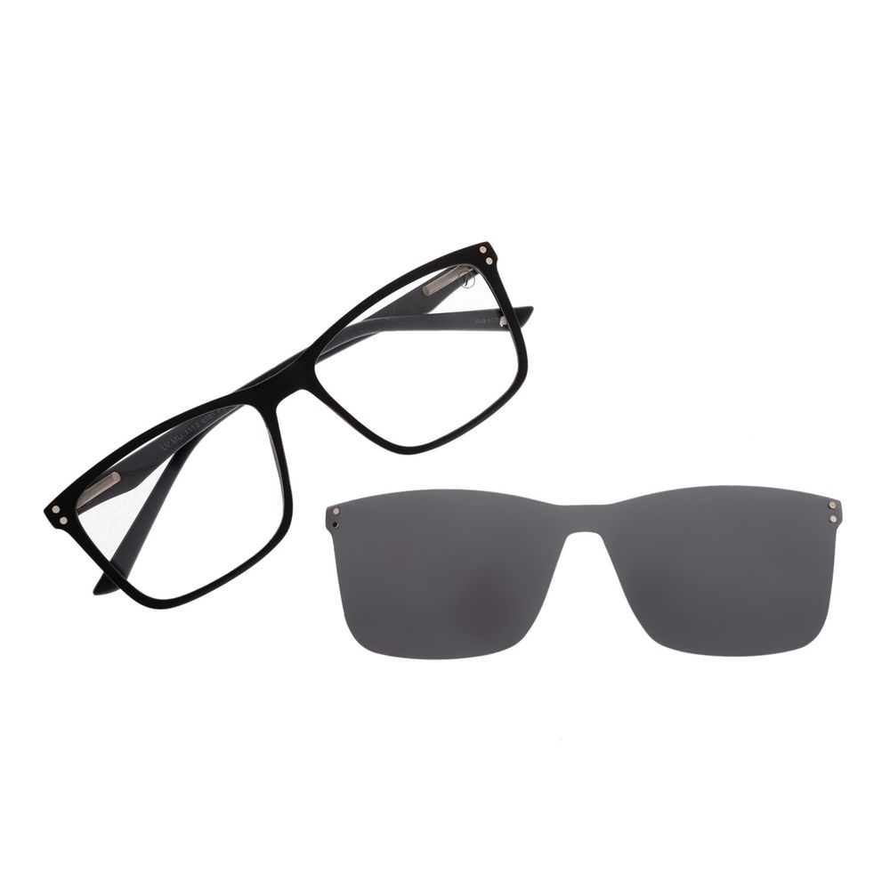 Armação Para Óculos de Grau Masculino Chilli Beans Multi Polarizado Preto - LV.MU.1113.0101 M