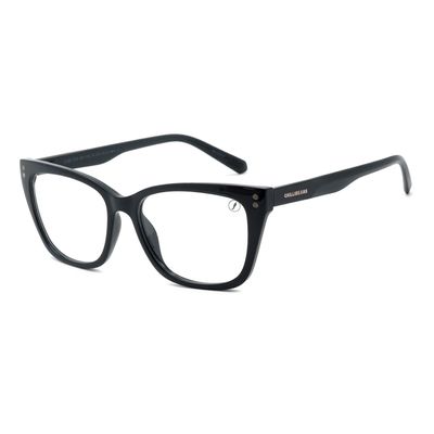 Armação Para Óculos de Grau Feminino Chilli Beans Multi Polarizado Quadrado Degradê Preto