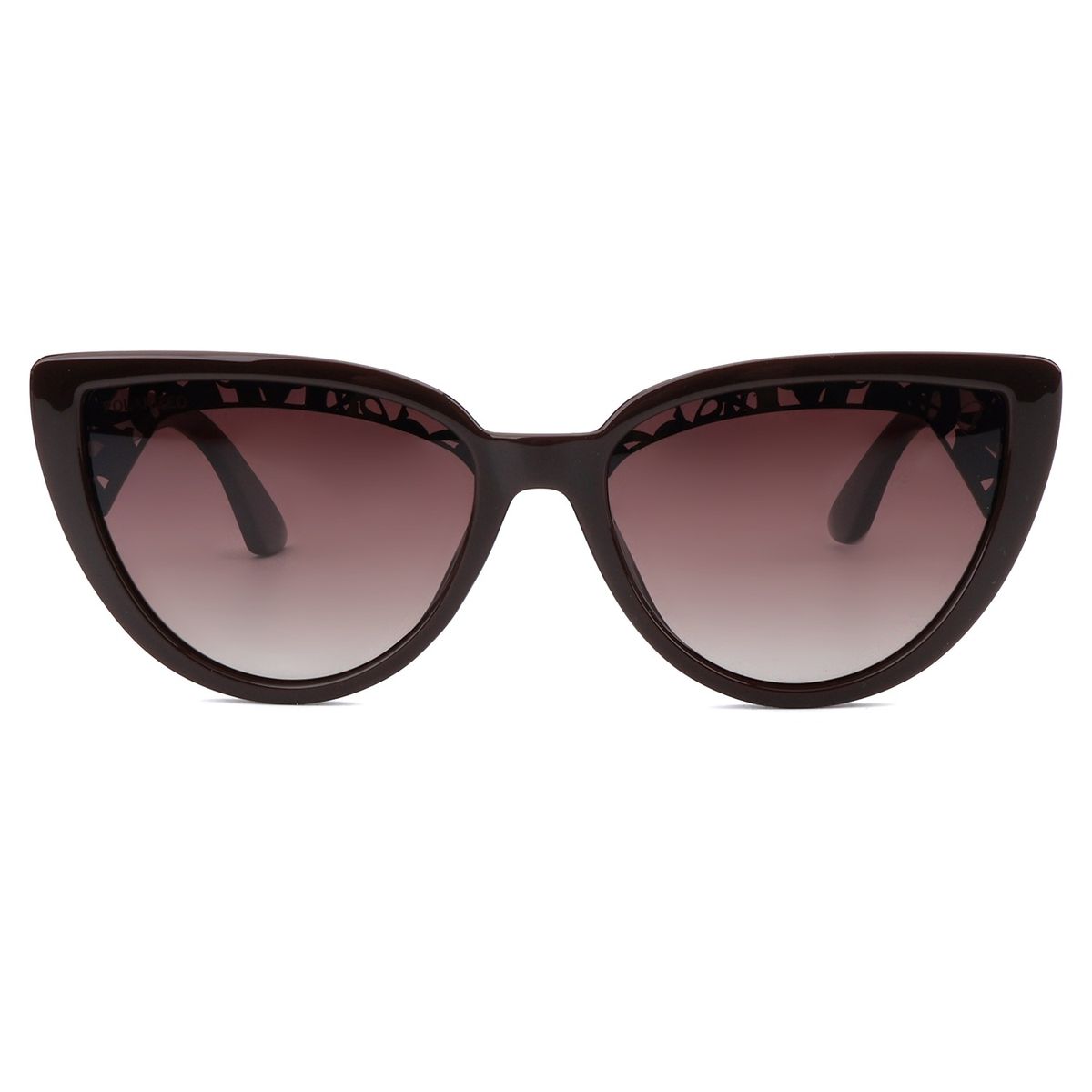 Óculos de Sol Feminino Risqué Cat Polarizado Degradê Marrom -