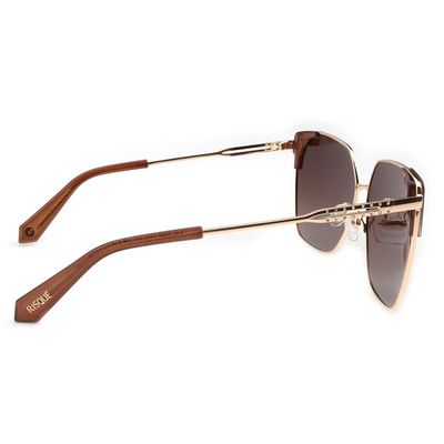 Óculos de Sol Feminino Risqué Quadrado Polarizado Marrom