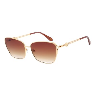 Óculos de Sol Feminino Marília Mendonça Quadrado Dourado